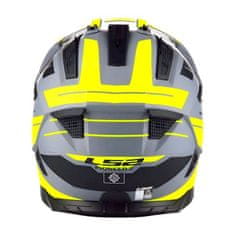 LS2 Motoristična enduro čelada Pioneer II Namib (MX702), siva/rumena