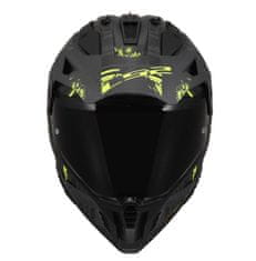 LS2 Motoristična enduro čelada Pioneer II Crazy (MX702), siva/rumena