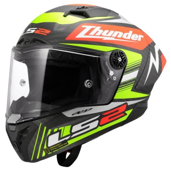 LS2 Športna karbonska motoristična čelada Thunder GP Replica Black (FF805)