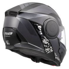 LS2 Preklopna čelada za motor Scope II Oxyd (FF902), črna/titan