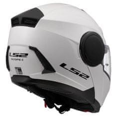 LS2 Preklopna čelada za motor Scope II Gloss (FF902), bela