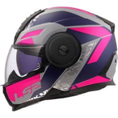 LS2 Preklopna čelada za motor Scope II Oxyd (FF902), siva/vijolična