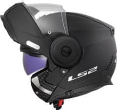 LS2 Preklopna čelada za motor Scope II Matt (FF902), črna