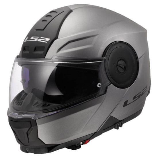 LS2 Preklopna čelada za motor Scope II Matt (FF902), titan