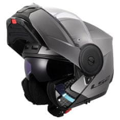 LS2 Preklopna čelada za motor Scope II Matt (FF902), titan