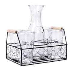 EXCELLENT Kozarec za sodavico s karafo in košarico set 6 1l KO-CD1001110