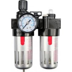 Vorel Regulator zračnega tlaka 1/2", 0-1MPa, s filtrom in mazanjem