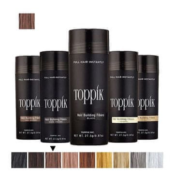 Toppik lasna vlakna, Medium Brown / Rjava (veliki 27.5 g, do 50 nanosov)
