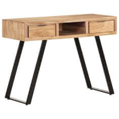 Vidaxl Pisalna miza 107x45x79 cm trden akacijev les z naravnimi robovi