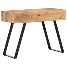 Vidaxl Pisalna miza 107x45x79 cm trden akacijev les z naravnimi robovi