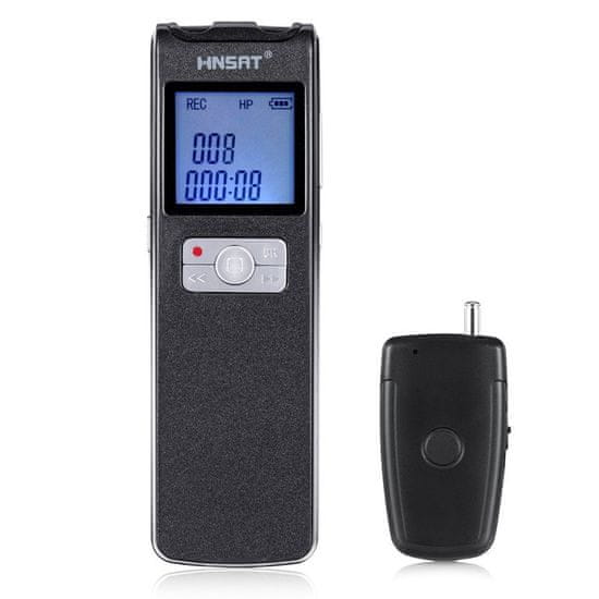 HNSAT Diktafon DVR-308A z brezžičnim mikrofonom (16GB)