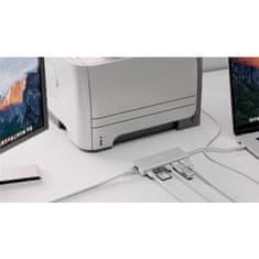 Goobay USB-C / RJ45 + HDMI + 2xUSB 3.0 + USB-C + SD srebrn dock priklopna postaja