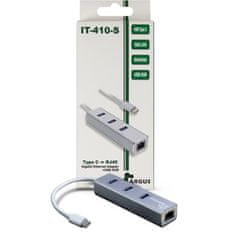 Inter-tech Argus IT-410-S RJ45/3xUSB3.0-Type C LAN adapter