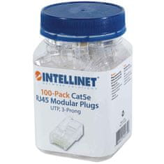 Intellinet 100 kos Cat5e RJ45 UTP 3-točkovni modularni konektorji