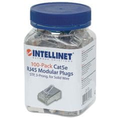 Intellinet 100 kos Cat5e RJ45 STP 3-točkovni modularni konektorji