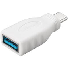 Goobay USB-C na USB-A 3.0 OTG Superspeed beli adapter