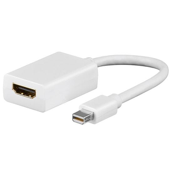Goobay Mini DisplayPort (M) na HDMI (Ž) 0,15m bel adapter