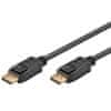 Goobay DisplayPort na DisplayPort 3m 4K 21,6 Gbit/s pozlačen kabel