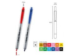 MONAMI Komplet permanentnih markerjev Monami Easy Click - 12 kosov, 2 mm