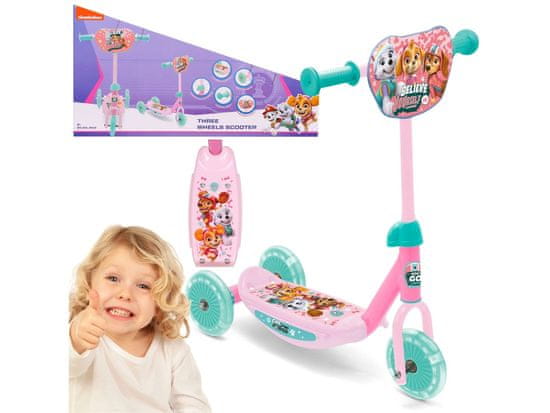 Paw Patrol Paw Patrol Trikolesni skuter za dekleta, ravnotežni skuter, nastavljiv, do 20 kg