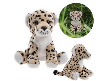 Charlie Bears Charlie Bears maskota leopard, iz serije Cuddle Cubs, majhen pliš, idealen za dojenčke, 13 cm
