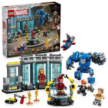 LEGO Marvel 76315 Iron Man in njegov laboratorij: Dvorana oklepov