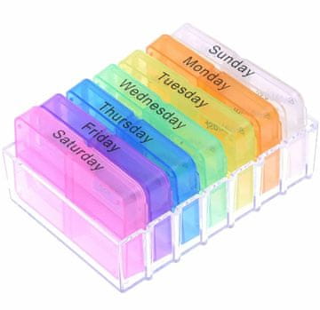 slomart AG424D Pojemnik na leki organizer 7 dni