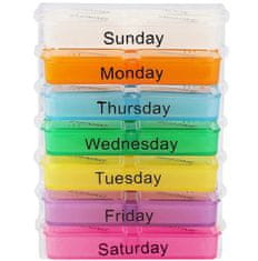 slomart AG424D Pojemnik na leki organizer 7 dni