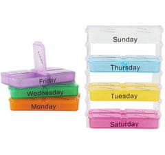 slomart AG424D Pojemnik na leki organizer 7 dni