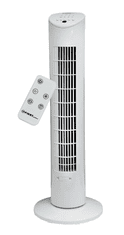 First Austria Ventilator stoječi FIRST, 79cm, timer, upravljalec, bela barva