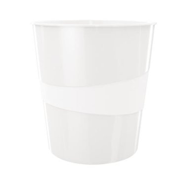 Leitz Koš za odpadke WOW, biserno bela