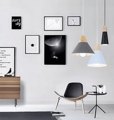 Toolight Stropna svetilka SCANDI B Bela