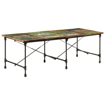 Vidaxl Jedilna miza 220x90x77 cm trden predelan les