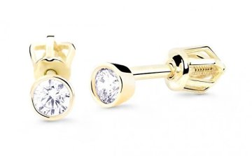 Cutie Jewellery Priljubljeni uhani iz rumenega zlata Z8017-30-10-X-1