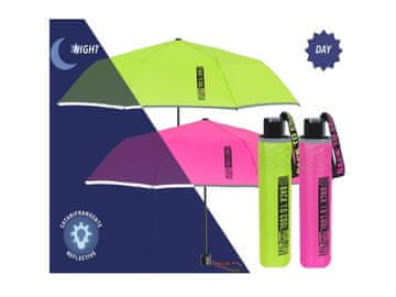 Perletti Otroški odsevni dežnik Perletti Cool Kids "Back To Cool", roza, 15657