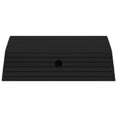 Vidaxl Klančine za prag v obliki mostu 3 kosi 49x40x8 cm guma