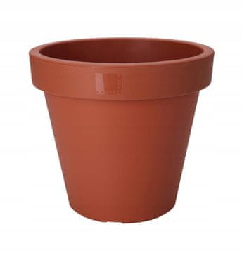 shumee Okrasni okrogli vrtni lonec iz terakote 25 x 22 cm