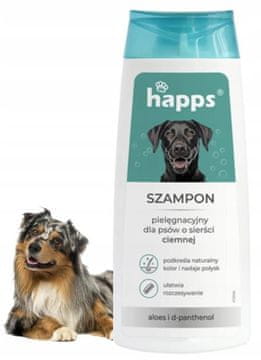 BROS Happs šampon za pse s temno dlako 200 ml za sijaj in nego