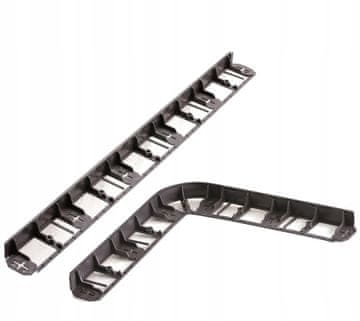 shumee Plastična palisadna obroba za trato 8 m + 28 količkov