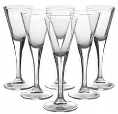 Altom Komplet 6 steklenih kozarcev za liker 55 ml 15 cm