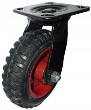 shumee Vrtljivo kolo iz jeklene plošče s 160 mm pnevmatiko