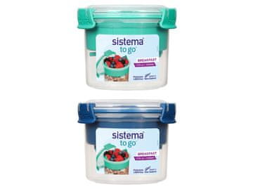 Sistema To Go škatla za zajtrk s skledo in žlico 530 ml, mešanica barv