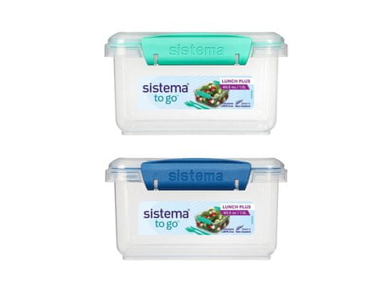 Sistema Sistema TO GO Škatla za kosilo z jedilnim priborom 1,2 l, mešanica barv