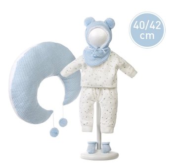 Llorens VRN738-74051 obleka za punčko NEW BORN velikost 40-42 cm