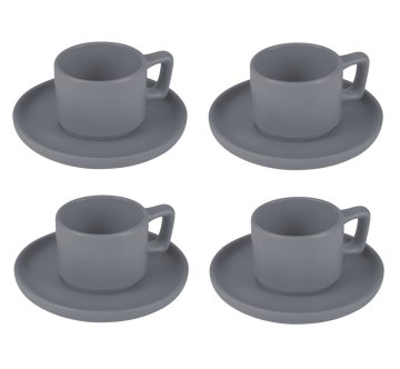 Berlingerhaus Komplet 8 skodelic za espresso s podstavkom 100 ml Aspen Collection BH-10018