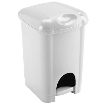 Koš za odpadke - bel, plastičen, 6 l