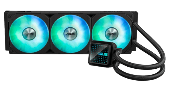 Asus Prime LC 360 ARGB LCD vodno hlajenje za procesor, 3x 120 mm, Aura Sync