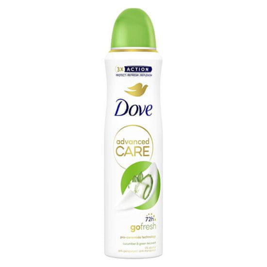 Dove Antiperspirant v pršilu Advanced Care Cucumber & Green Tea (Anti-Perspirant) 150 ml