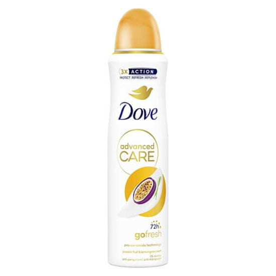 Dove Antiperspirant v pršilu Advanced Care Passion Fruit & Lemongrass (Anti-Perspirant) 150 ml