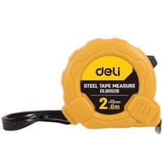 Deli Tools Jekleni merilni trak 2m/13mm EDL9002B (rumen)